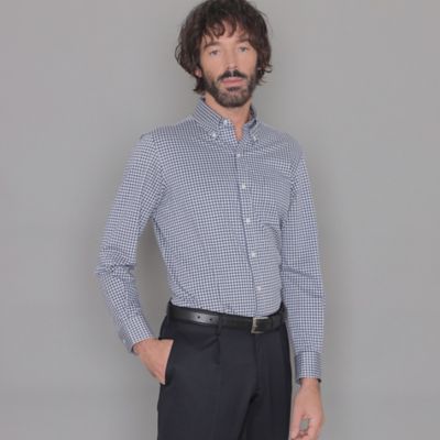 ＜三越伊勢丹/公式＞ MACKINTOSH LONDON (Men)/マッキントッシュ ロンドン【FLEX JERSEY】ギンガムチェックジャージーシャツ アオ トップス【三越伊勢丹/公式】