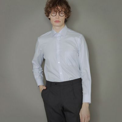 ＜MACKINTOSH LONDON (Men)＞オックスフォードキャンディーストライプセミワイドドレスシャツ（Ｇ１Ｌ７８００２＿＿）