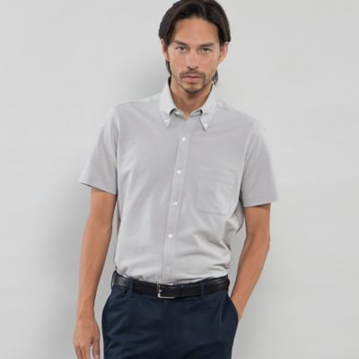 【ＦＬＥＸ　ＪＥＲＳＥＹ】シアサッカーストライプジャージー半袖シャツ（Ｇ１Ｌ８３５０３＿＿）