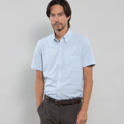 【ＦＬＥＸ　ＪＥＲＳＥＹ】シアサッカーストライプジャージー半袖シャツ（Ｇ１Ｌ８３５０３＿＿）