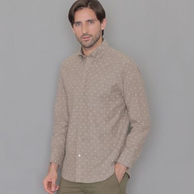 ＜MACKINTOSH LONDON (Men)＞小紋プリントボタンダウンシャツ（Ｇ１Ｍ３５４０７＿＿）