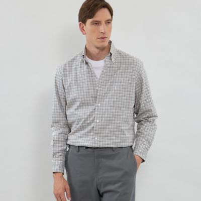 ＜MACKINTOSH LONDON (Men)＞ピーチチェックボタンダウンシャツ（Ｇ１Ｍ３５６０５＿＿）