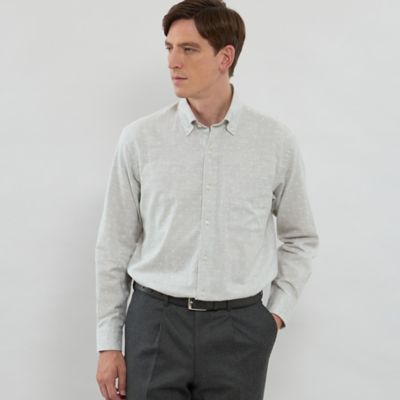 ＜MACKINTOSH LONDON (Men)＞ペイズリージャカードボタンダウンシャツ（Ｇ１Ｍ３５６０６＿＿）
