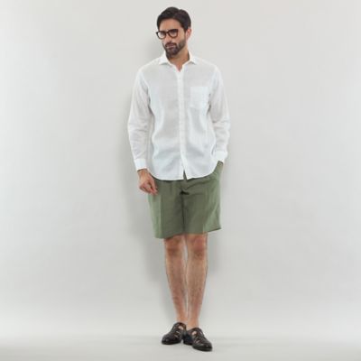 【ＬＥＯＮ掲載】ストレッチリネンワイドカラーシャツ（Ｇ１Ｍ４０５０４＿＿）