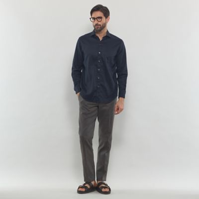 【ＬＥＯＮ掲載】ストレッチリネンワイドカラーシャツ（Ｇ１Ｍ４０５０４＿＿）