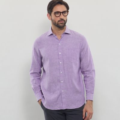 【ＬＥＯＮ掲載】ストレッチリネンワイドカラーシャツ（Ｇ１Ｍ４０５０４＿＿）
