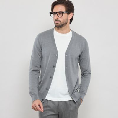 ＜MACKINTOSH LONDON (Men)＞１４ゲージウォッシャブルウールカーディガン（Ｇ１Ｎ２０６００＿＿）
