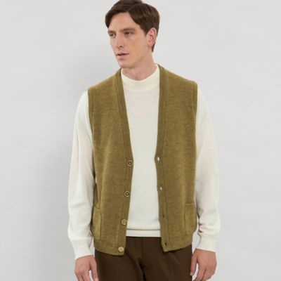 MACKINTOSH LONDON (Men)/マッキントッシュ ロンドン ウールアルパカニットベスト(G1N26604__) キ66G 【三越伊勢丹/公式】