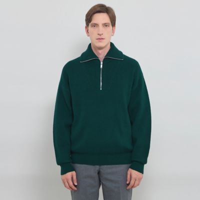 7G両畔ハーフジップニット（G1N33609＿＿