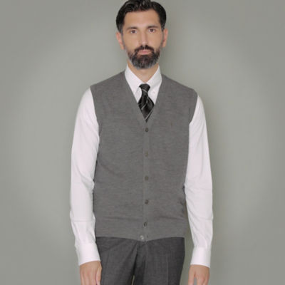 ＜MACKINTOSH LONDON (Men)＞鹿の子ニットベスト（Ｇ１Ｎ６０８０４＿＿）