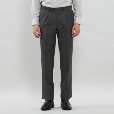 Adjustable Fit】メランジフランネル 1プリーツ