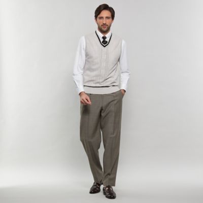 【ＤＯＲＭＥＵＩＬ／ドーメル】【ＳＵＰＥＲ　ＬＩＴＥ　ＴＯＮＩＫ】１プリーツグレンチェックトラウザーズ（Ｇ１Ｒ２２０１１＿＿）