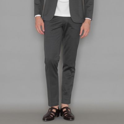 ＜MACKINTOSH LONDON (Men)＞【ＦＬＥＸ　ＪＥＲＳＥＹ】強撚ミニハウンドトゥースジャージーセットアップパンツ（Ｇ１Ｒ４９３２１＿＿）