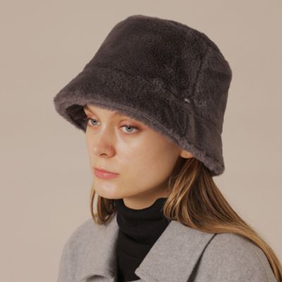 ＜MACKINTOSH LONDON (Women)＞ファーバケットハット（Ｇ５５０１６３５＿＿）
