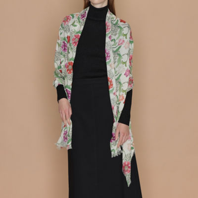 ＜MACKINTOSH LONDON (Women)＞【ＢＩＢＵＲＹ　ＦＬＯＷＥＲ】大判ストール（Ｇ５７０３２０５＿＿）