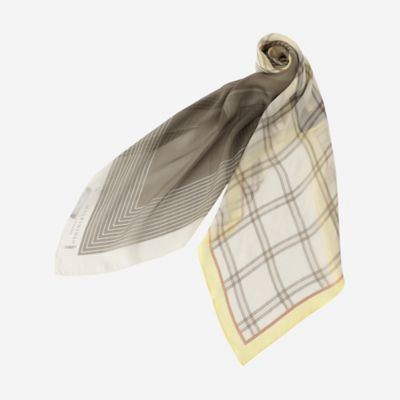 【婦人画報掲載】【Ｌｏｏｐｅｄ　Ｓｃａｒｆ／ループドスカーフ】チェックストライプループドスカーフ（Ｇ５７０３５０６＿＿）