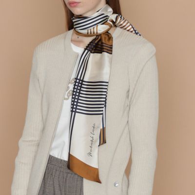 ＜MACKINTOSH LONDON (Women)＞ジオメトリック剣先スカーフ（Ｇ５７０４２０１＿＿）
