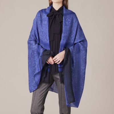 ＜MACKINTOSH LONDON (Women)＞ブリティッシュフラワーカシミヤシルクストール（Ｇ５７０７８１１＿＿）