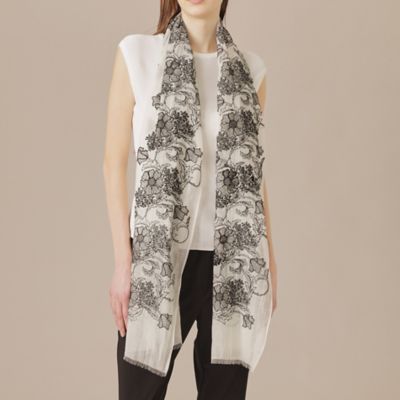 MACKINTOSH LONDON (Women)/マッキントッシュ ロンドン 【婦人画報掲載】【ＢＩＢＵＲＹ　ＦＬＯＷＥＲ】バイブリーエンブロイダリーストール（Ｇ５７０９５２１＿＿）