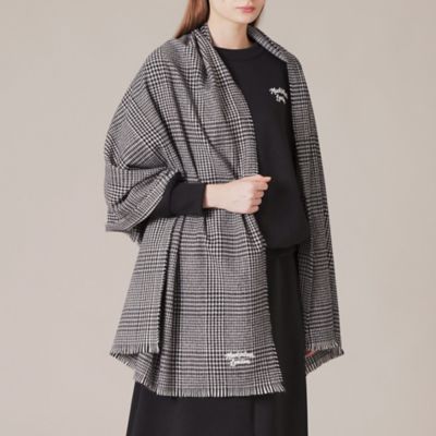 ＜MACKINTOSH LONDON (Women)＞サスティナブルワンポイントロゴグレンチェックストール（Ｇ５７１１８１８＿＿）