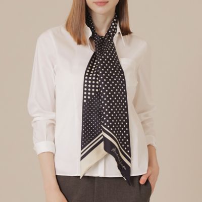 ドットストライプ剣先スカーフ（G5712626＿＿