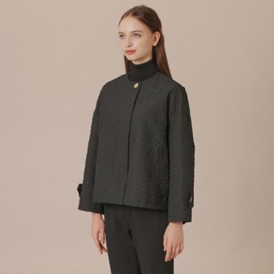 【ＷＥＢ・一部店舗限定】【ＲＯＳＥＬＹ／ロズリー】フローティングジャカードノーカラーコート（Ｇ５Ａ０４４７１＿＿）