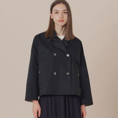 【ＦＹＶＩＥ／フィビー】バイカラータフタダブルブレストコート（Ｇ５Ａ０６５１４＿＿）