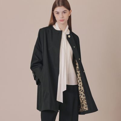 ＜MACKINTOSH LONDON (Women)＞【ＷＥＢ・一部店舗限定】【ＲＯＳＬＥＹ／ロズリー】ウエザーコットンノーカラーコート（Ｇ５Ａ１４３７６＿＿）