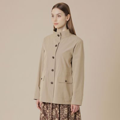 ロンハーマン　コットンナイロンコート OMNES（オムネス）の「コットンナイロンノーカラー中綿ロング