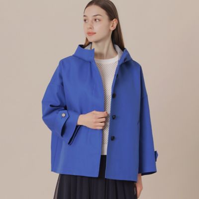 【婦人画報掲載】【ＲＯＳＬＥＹ／ロズリー】コットンチェックダブルクロスフーデットコート（Ｇ５Ａ２１５１９＿＿）