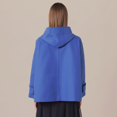 【婦人画報掲載】【ＲＯＳＬＥＹ／ロズリー】コットンチェックダブルクロスフーデットコート（Ｇ５Ａ２１５１９＿＿）
