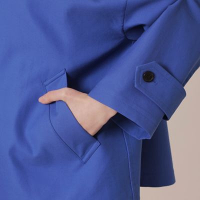 【婦人画報掲載】【ＲＯＳＬＥＹ／ロズリー】コットンチェックダブルクロスフーデットコート（Ｇ５Ａ２１５１９＿＿）