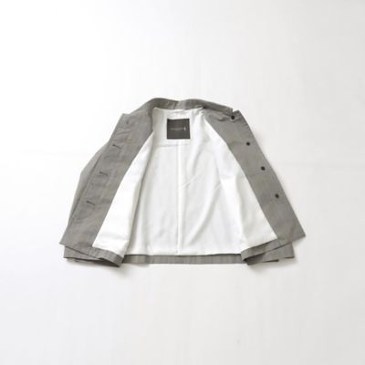 【ＲＯＳＬＥＹ／ロズリー】コットングレンチェックステンカラーショートコート（Ｇ５Ａ２３５１１＿＿）