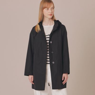 ＜三越伊勢丹/公式＞ MACKINTOSH LONDON (Women)/マッキントッシュ ロンドン コットンナイロンダンプフーデットコート クロ コート・ジャケット【三越伊勢丹/公式】