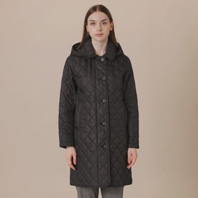 美品 MACKINTOSH LONDON LIMONTA タフタフーデットコート 送料無料】キルティングタフタフーデットコート