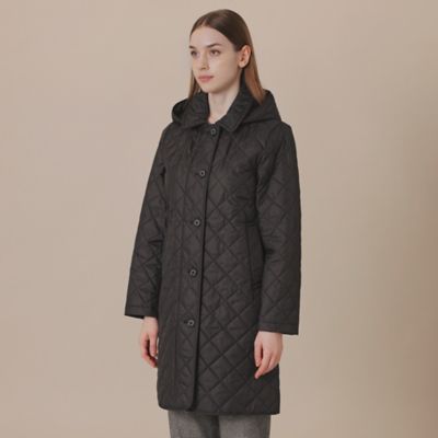 キルティングタフタフーデットコート（G5A72686＿＿