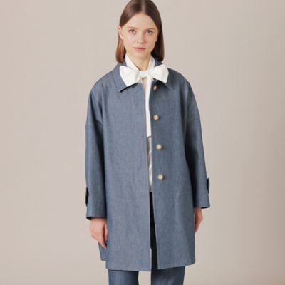 ＜MACKINTOSH LONDON (Women)＞【ＲＯＳＬＥＹ／ロズリー】デニムステンカラーコート（Ｇ５Ａ７３１１２＿＿）