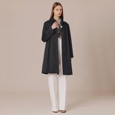 白タグ マッキントッシュ ナイロンステンカラーコート スプリングコートフード脱着 白タグ マッキントッシュ ナイロンステンカラーコート スプリング