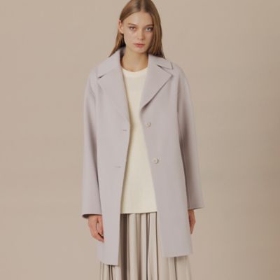 ＜MACKINTOSH LONDON (Women)＞【Ｐｒｅｃｉｏｕｓ１２月号】【ＤＵＲＲＩＳ／デュリス】ぺコラムシャルムリーバーコート（Ｇ５Ｂ０５６５３＿＿）