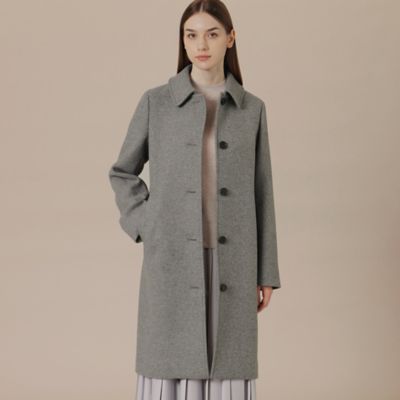 美品 マッキントッシュロンドン チェスターコート マキシ丈 グレー 38 美品 マッキントッシュロンドン チェスターコート マキシ丈 グレー 38