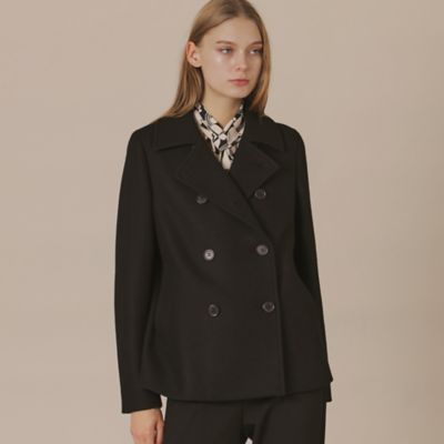 ＜MACKINTOSH LONDON (Women)＞【Ｐｒｅｃｉｏｕｓ１２月号】【ＫＥＩＧＨＬＥＹ／キースリー】ウールダブルクロスメルトンショートコート（Ｇ５Ｂ０８６４９＿＿）