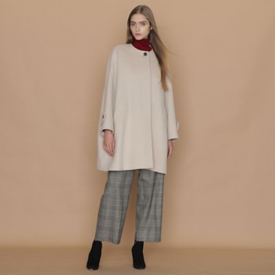 美品◾️マッキントッシュ　ピュアラムビーバーノーカラーコート ROSLEY/ロズリー】ピュアラムビーバーノーカラーコート