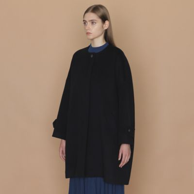 美品◾️マッキントッシュ　ピュアラムビーバーノーカラーコート エクラ掲載】【ROSLEY/ロズリー】ピュアラムビーバーノーカラーコート