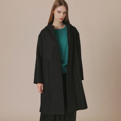 ＜MACKINTOSH LONDON (Women)＞【ＣＨＲＹＳＴＯＮ／クリストン】ウールダブルクロスメルトンフーデットコート（Ｇ５Ｂ１１４４４＿＿）