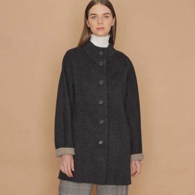 ＜三越伊勢丹/公式＞【SALE】MACKINTOSH LONDON (Women)/マッキントッシュ ロンドン ダブルビーバーウールコート グレー コート・ジャケット【三越伊勢丹/公式】