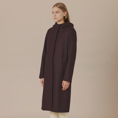 極美品　¥9.5万　マッキントッシュロンドン　クリストン　フーデットコート　46 CHRYSTON／クリストン】ウールダブルクロスメルトンフーデット