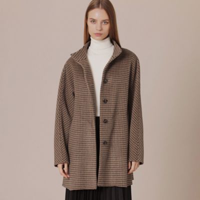 ＜MACKINTOSH LONDON (Women)＞【ＢＡＲＮＥＴ／バーネット】ウールシルクリバーコート（Ｇ５Ｂ２４２６０＿＿）
