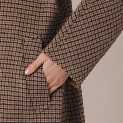 【ＢＡＲＮＥＴ／バーネット】ウールシルクリバーコート（Ｇ５Ｂ２４２６０＿＿）