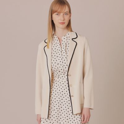 ＜MACKINTOSH LONDON (Women)＞ストレッチレーヨンニットジャケット（Ｇ５Ｃ１０３０７＿＿）