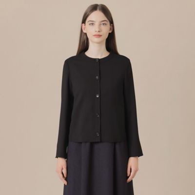【ＷＥＢ・一部店舗限定】ファインウールレーヨンノーカラージャケット（Ｇ５Ｅ１２５７５＿＿）